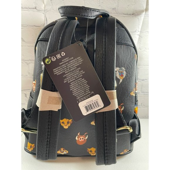 Loungefly Disney NWT The Lion King Black Mini Backpack RARE - Picture 8 of 12